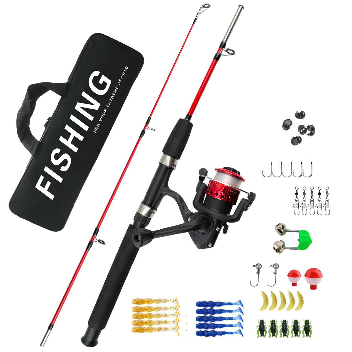 Ice Fishing Line - Combo de Caña de Pescar en