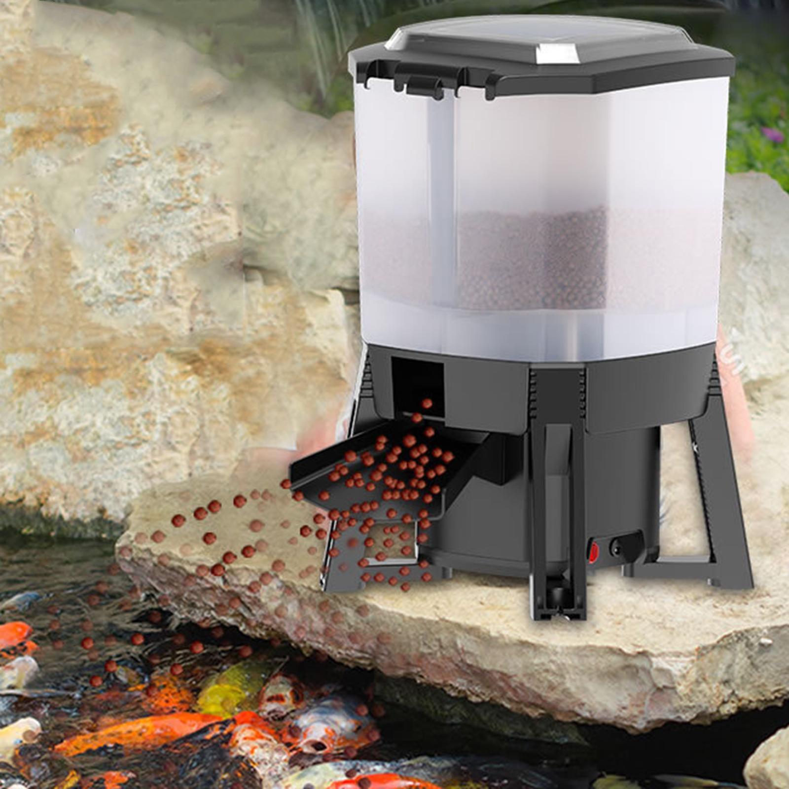 Fishing Line Dispenser - Alimentador de acuario automático Solar ajustable
