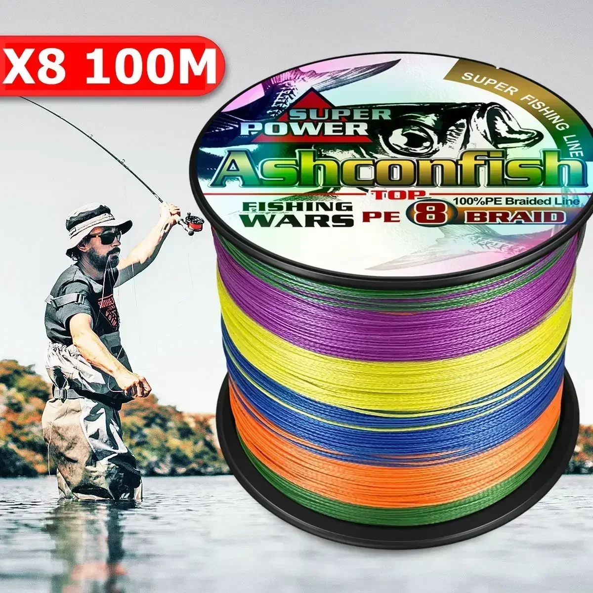 Ice Fishing Line - Línea de pesca trenzada mejorada Ashconfish