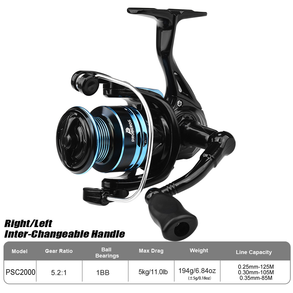 Ice Fishing Line - Carrete de Pesca Giratorio de Metal