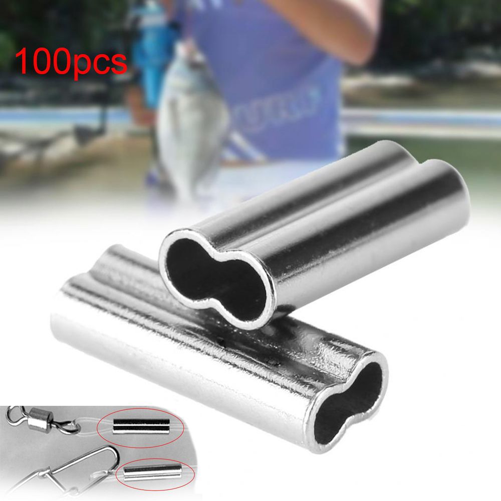 Monofilament Line - 100 piezas de conectores de crimpado