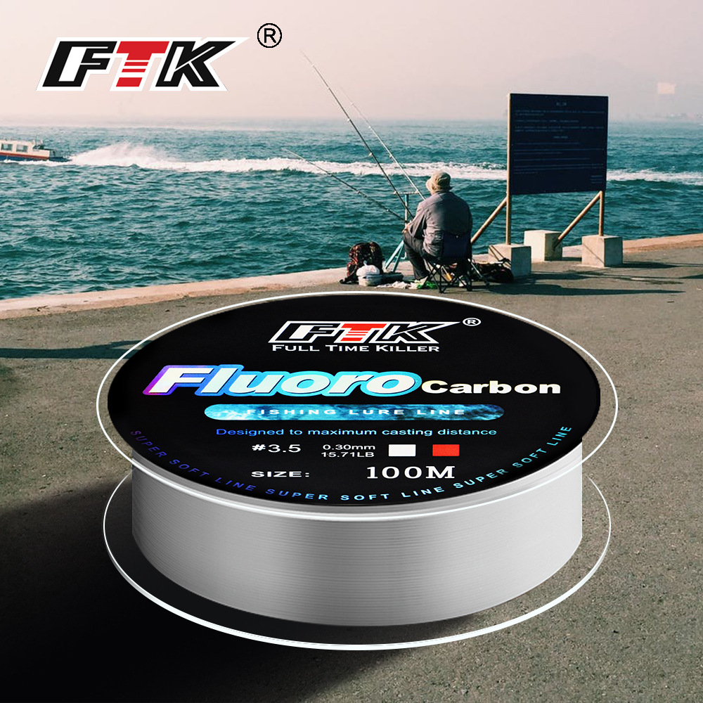 Fluorocarbon Line - Línea de pesca con revestimiento de