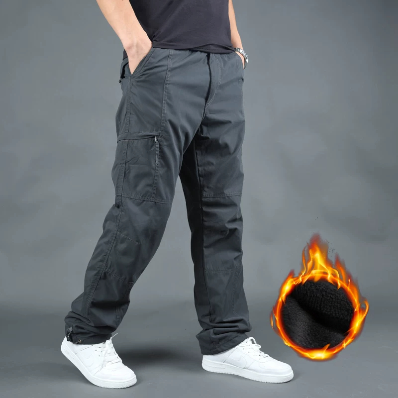 Fly Line - Pantalones Cargo para Hombre, Forrados de