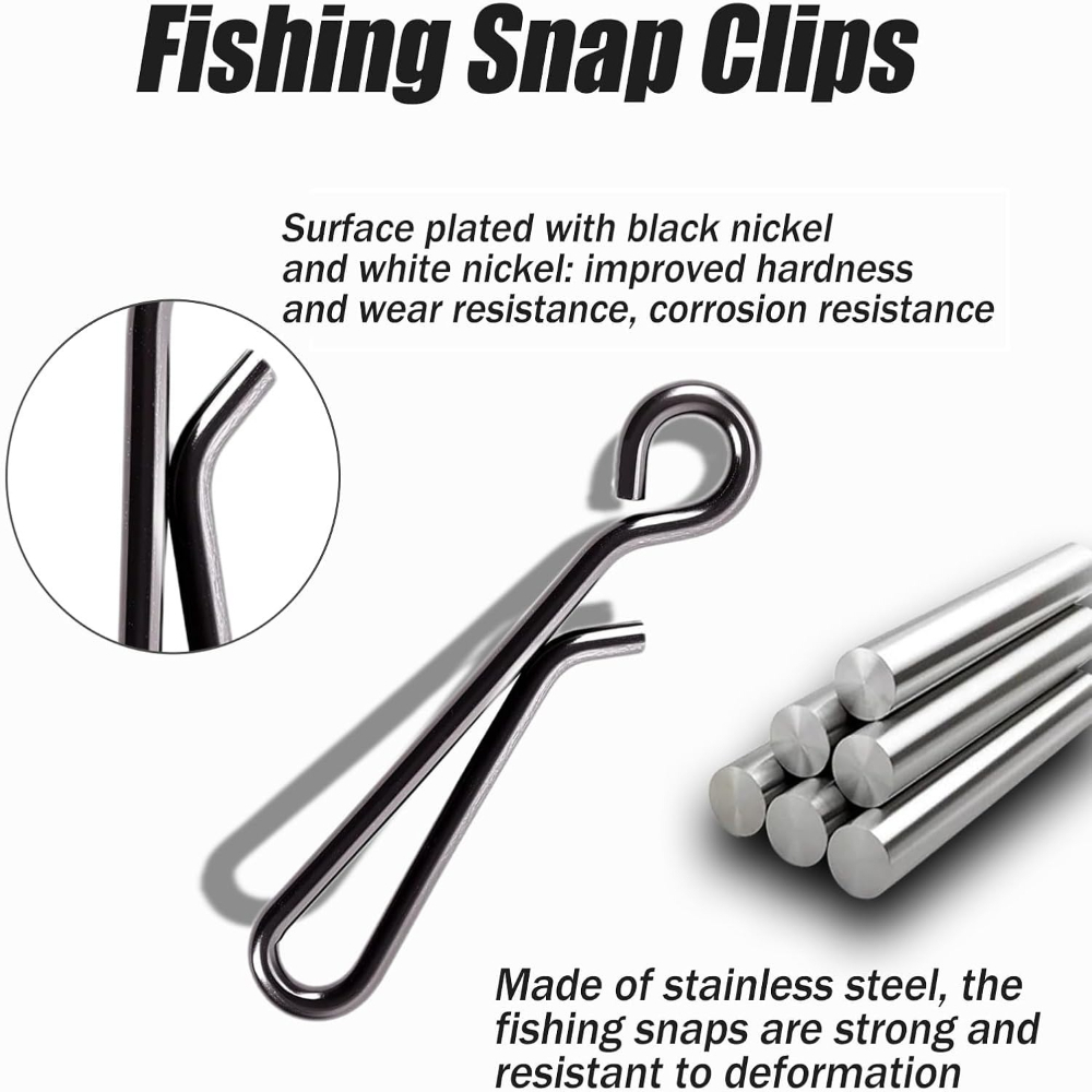 100 Piezas de Clips de Pesca d - Freshwater Line reseña y precio