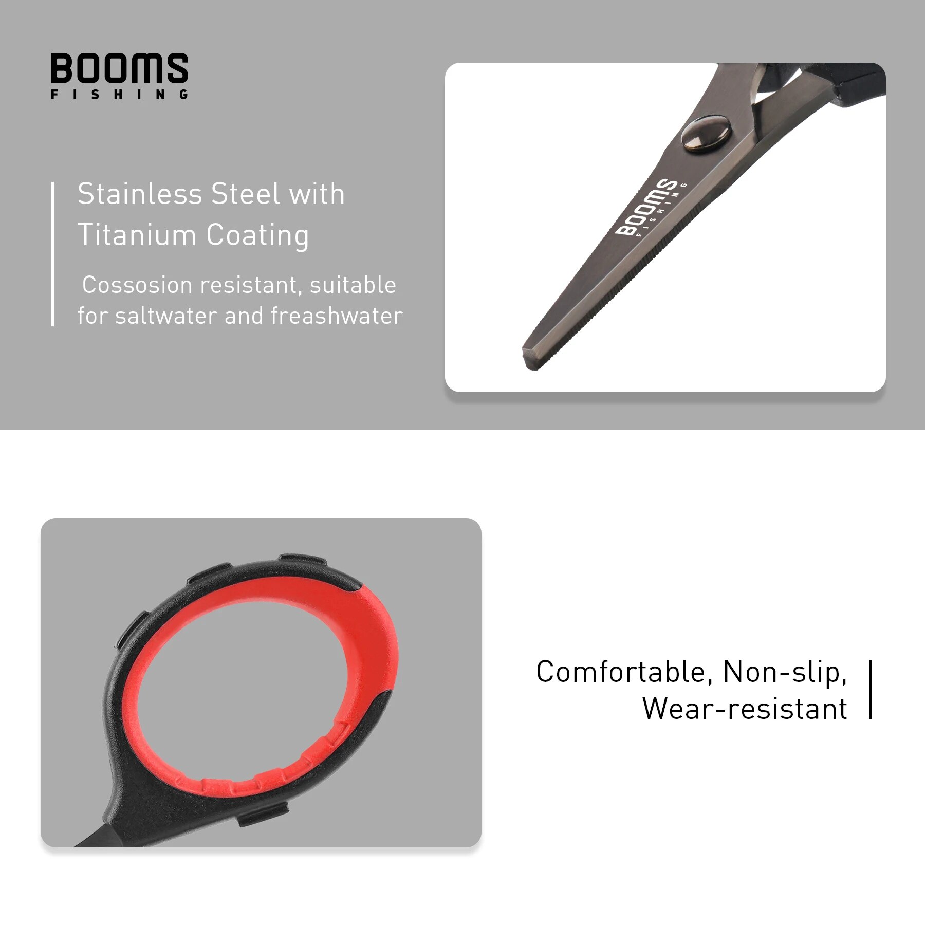 Booms Fishing S05 tijeras de a - Monofilament Line reseña y precio