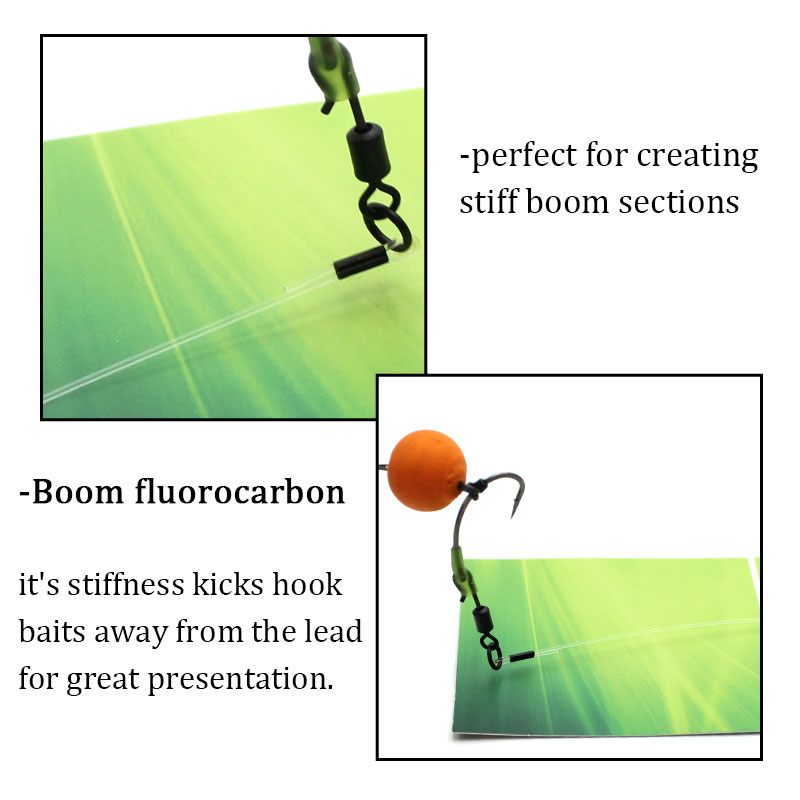 Pesca de carpa Hooklink Boom f - Fluorocarbon Line reseña y precio