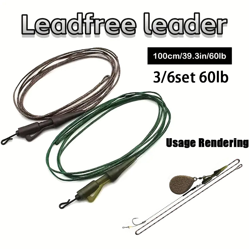 Línea de pesca de carpa, 3/6 u - Leader Line reseña y precio