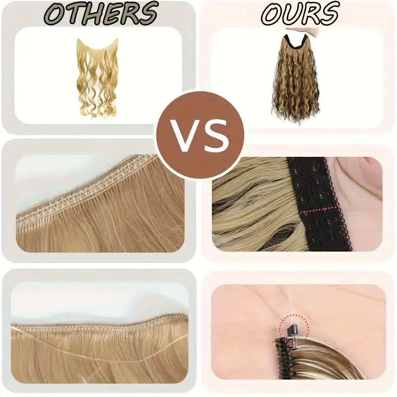 Extensiones de Cabello Sintéti - Monofilament Line reseña y precio